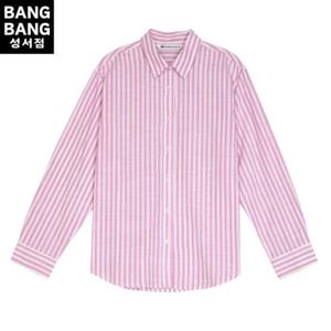 뱅뱅 HC04 봄여름여성 줄무늬 얇은 긴팔 면 남방 NSL262