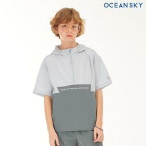 오션스카이 HC04 공용 배색 후드 아노락 티셔츠 CBJB5803D03V