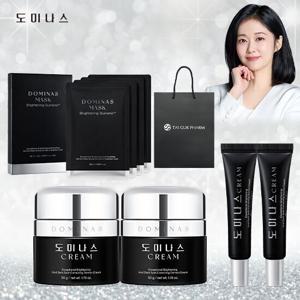 도미나스 크림 4세대 기본(본품 2통 중용량2개 마스크팩 쇼핑백까지)