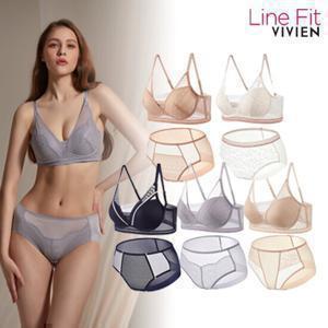 [8만원 SALE]비비안 라인핏 에센셜 브라팬티 5세트