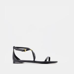 알렉산더맥퀸 하네스 플랫샌들 787159WIEX91088 BLACK/GOLD