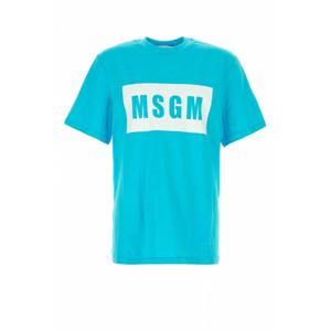 [MSGM] 남성 티셔츠 3640MM520247002 84 라이트 Blue /2