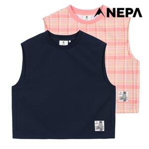 네파 여성 론체어 우븐 슬리브리스 티셔츠 7K45760