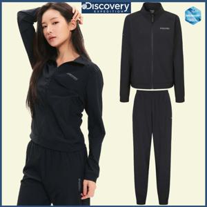 디스커버리 25S/S 여름 신상 여성 하이넥 자켓/조거팬츠 트레이닝세트 DWTR64053,DWTP6B053