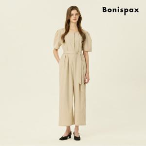 [보니스팍스] 스퀘어넥 허리 밴딩 점프수트 (XP5OP007M0)