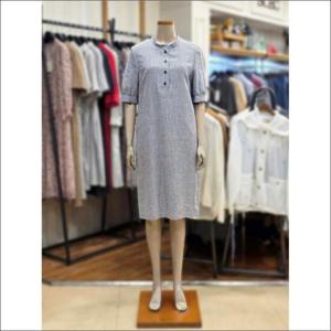 BCBG 세이브존02 잔체크 버튼 원피스 B4B4O681