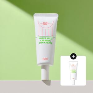 [25%][아이소이][눈시림없는] 슈퍼 마일드 카밍 선크림 55ml+카밍썬20ml(본품)