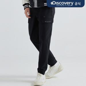 [디스커버리] 남성 하이스트레치 하프조거 카고팬츠 (BLACK) DMPTG3041-BKS