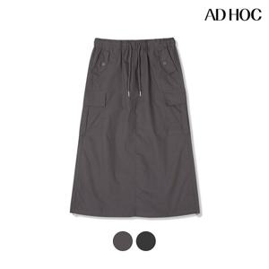 [애드호크]여성 옆주름 밴딩 카고 스커트 HB5SR51-1