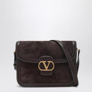 VALENTINO GARAVANI 다크 브라운 가죽과 스웨이드 9TO5 백 6W2B0R15QTJ/Q_VALE-RE6