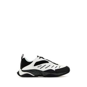 KENZO Two-tone fabric and synthetic leather KENZO X-TRAINER sneakers FE65SN090F95 01A
