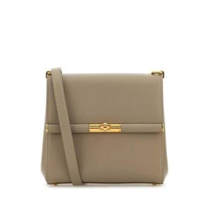 DOLCE & GABBANA Dove grey leather Marlene crossbody bag BB7726A3G19 8I399