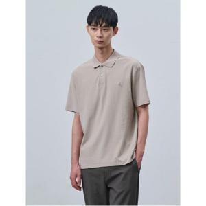 [빈폴멘] 크레이프 칼라넥 티셔츠  베이지 (BC4342C30A)