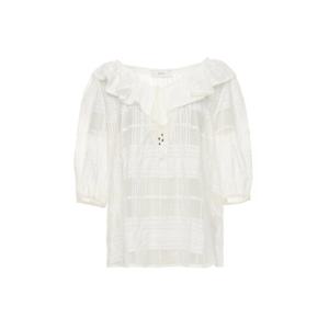[SATIN] 루즈핏 프릴 블라우스 S242C273