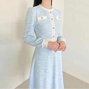 [인베스트]클래식배색라인원피스_V3S1OP3290
