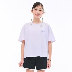 [오션스카이]여아 쿨 일러스트 그래픽 반팔 티셔츠-ECJG5894E0T