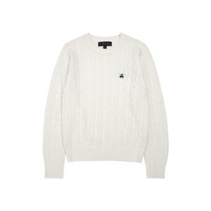 [브룩스브라더스] BB_[여성] 케이블 로고 풀오버 (아이보리) (BBWZWB1002BDF)