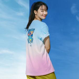 [노스페이스] 공용 블루마린 반팔 라운드 티셔츠 NT7UN17