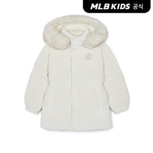 [MLB키즈]베이직 여아 글로시 구스 미드다운 NY (Cream)7FDJB0946-50CRS