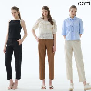 [도티 dotti] 도티 여성 25SS RN스판 세미 벌룬 팬츠 3종 (RNBW)
