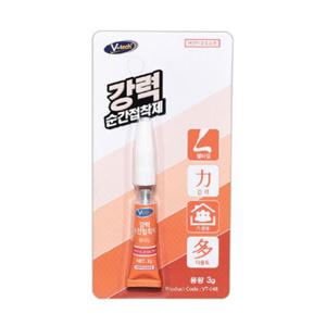 [브이텍] 강력순간접착제 젤타입 VT-048 (3g)