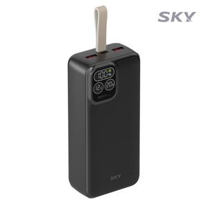 스카이 필 PD30 22.5W 고속 충전 LCD 잔량표시 30000mAh 대용량 보조배터리 차박 캠핑용