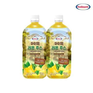 [레몬 100과 분] 보넬드 아이엠 레몬주스 레몬즙 1L 2병 (100% NFC 착즙)