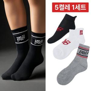 [5켤레1세트] BOB GOLF 남성 여성 골프 양말 단목/중목/장목 모음전 택 1
