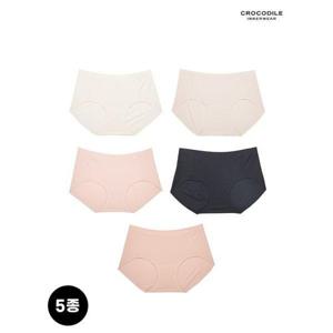 [크로커다일 이너웨어]인견 라이크라 심리스 감탄팬티 5종세트