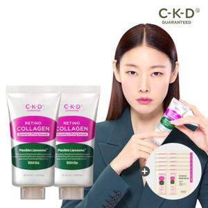 [1+1]CKD 괄사리프팅세럼 리필용 40ml*2+콜라겐 크림 2ml*6일 체험팩