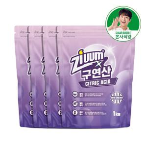 슈가버블 지움 단일성분 구연산 1kg x 4개