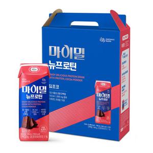 [대상웰라이프] 마이밀 마시는 뉴프로틴 딥초코 (190mlx16팩), 1박스/단백질 음료