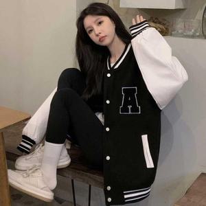 [HYIJYGS0_4B]여자 여성숏점퍼봄야구점퍼 대 룩 기모 야구