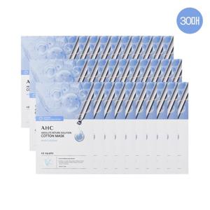 [AHC][홈쇼핑 최신상] AHC 순면 마스크 팩 앱솔루트 리턴 모이스처 라이징 30매