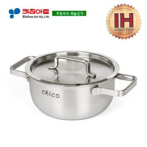 키친아트 치코(IH) 통삼중(3PLY) 미니냄비14CM