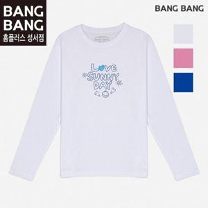 뱅뱅성서 HC04 여성 드로잉 프린팅 긴팔티 봄 여자 프린팅 긴팔 라운드 티