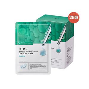 [AHC][홈쇼핑 최신상] AHC 순면 마스크 팩 앱솔루트 리턴 카밍 25매