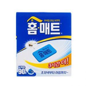 홈매트교체용90매전자모기향모기약리필홈매트 (WCB7051)