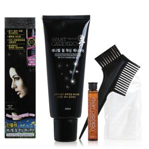 아방가 헤어염색약 민들레 펄 왁싱 매니큐어 흑색