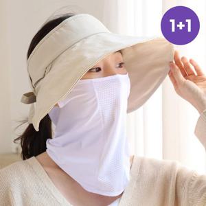 [루즈루나] 1+1 루벨 골프 자외선차단마스크 얼굴 햇빛가리개 여름 넥타입 쿨 마스크