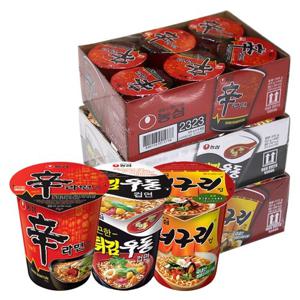 [농심] 컵라면 소컵 18입(신라면6입+튀김우동6입+너구리6입)