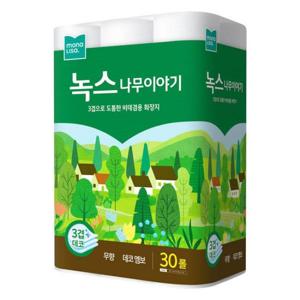 모나리자 녹스나무이야기 3겹 27m 30롤 화장실 휴지 롤화장지