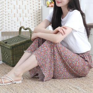 [APP전용] 1+1 몸빼 와이드팬츠 플리츠바지 일바지 쿨링 주름 밴딩 빅사이즈바지