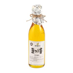 [27%쿠폰적용필수]100% 국산 통들깨 저온압착 들기름 350ml