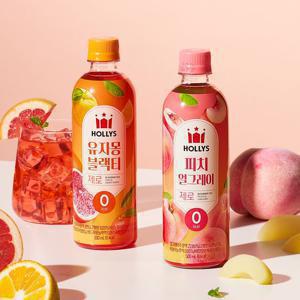 할리스 제로 블렌딩티 500ml 2종 24개 골라담기 (유자몽블랙티/피치얼그레이)