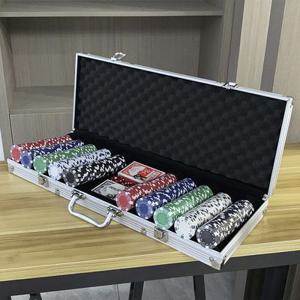 카지노칩 세트 국제규격 숫자칩 세븐 카드 포커칩 컬러칩 게임칩300 500pcs