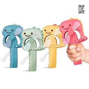 버블버블 공룡 유아 선풍기 (KC인증 수동 자가발전 장난감 어린이선풍기)