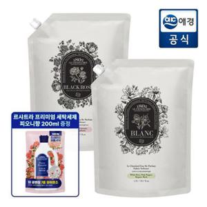 [포토리뷰 500P] 르샤트라 오드퍼퓸 섬유유연제 파우치 1.5L x 2개 (블랑/블랙로즈)