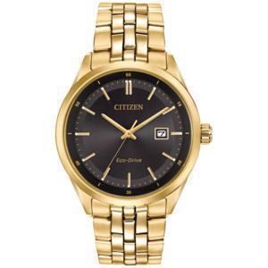 Citizen 시티즌 남성용 에코드라이브 골드톤 스테인리스 스틸 브레이슬릿 시계 41mm BM7252 51E 3387360