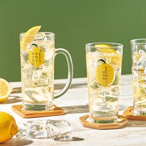 레몬사와 메이커 핸들 유리컵 하이볼잔 435ml
